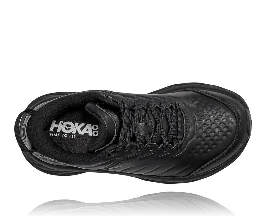 Hoka One One ランニングシューズ レディース 黒 - Bondi シニア - XM9128304